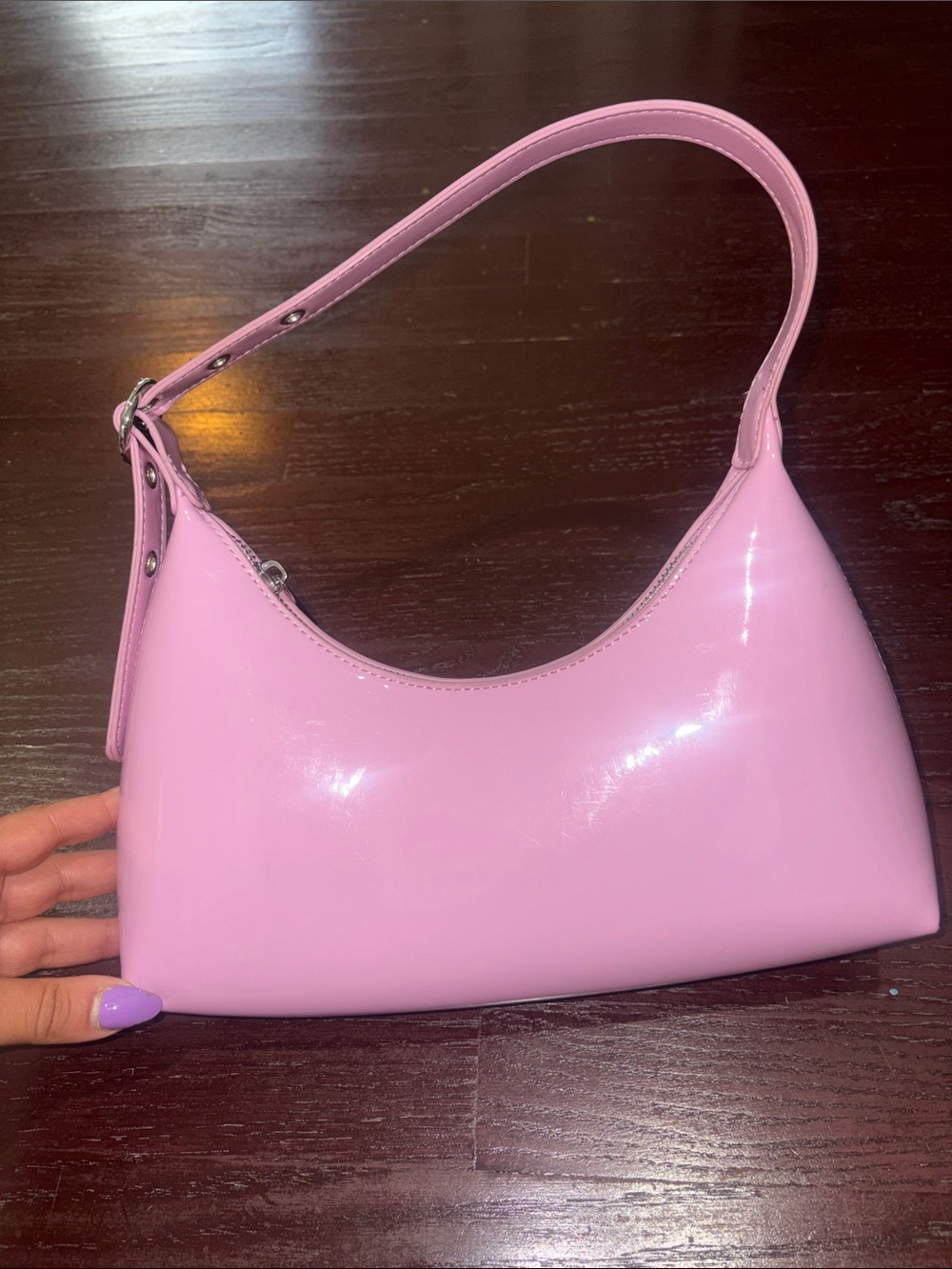 Forever 21 Pink Patent Shoulder Bag